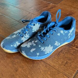 NOBULL Blue Floral Trainers
